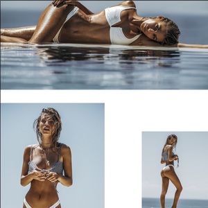 Fae Swim Ivory Gypsy Top and Bottom